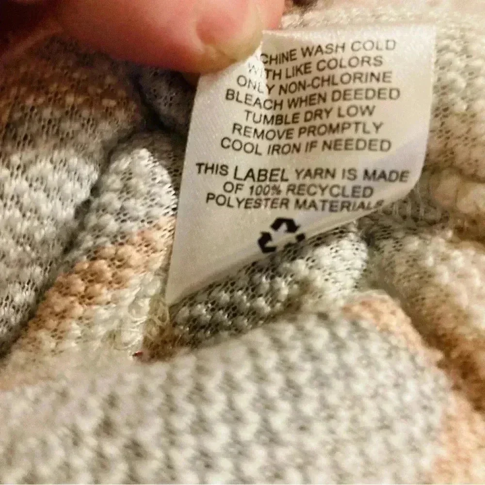 Pink Rose Girl’s Fleece Quarter Zip Sweatshirt Pullover Sweater Sz. Large NWOT